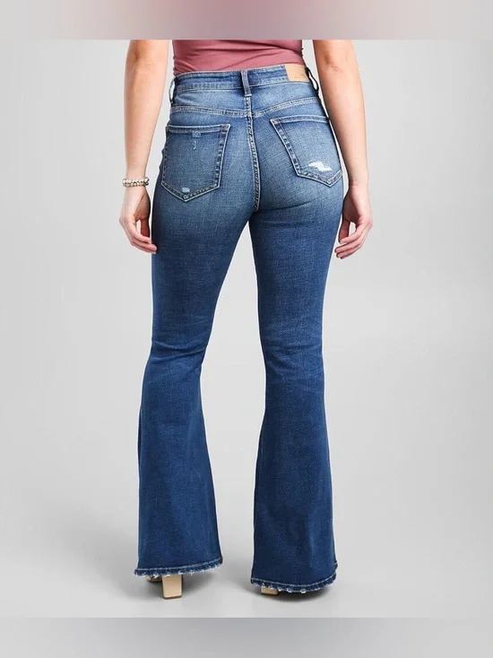 BKE Parker Super Flare High Rise Jean 27x 31 1/2 - Picture 3 of 13